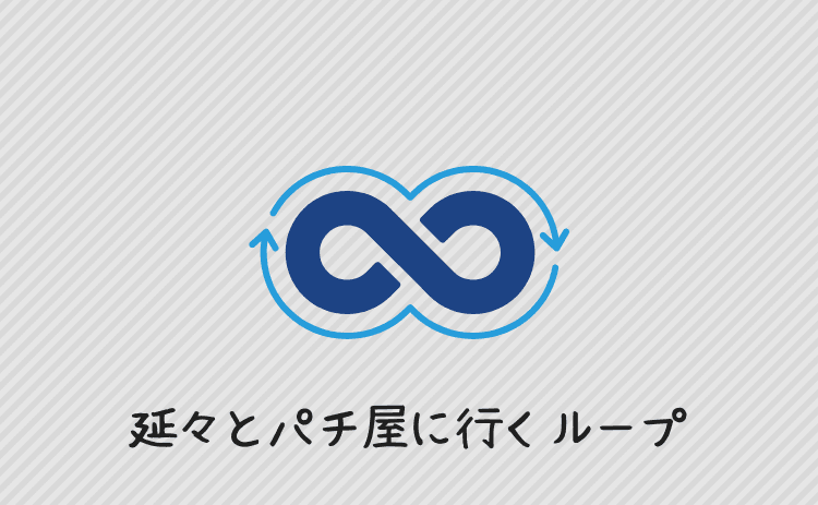 延々とパチンコ店に行くループ